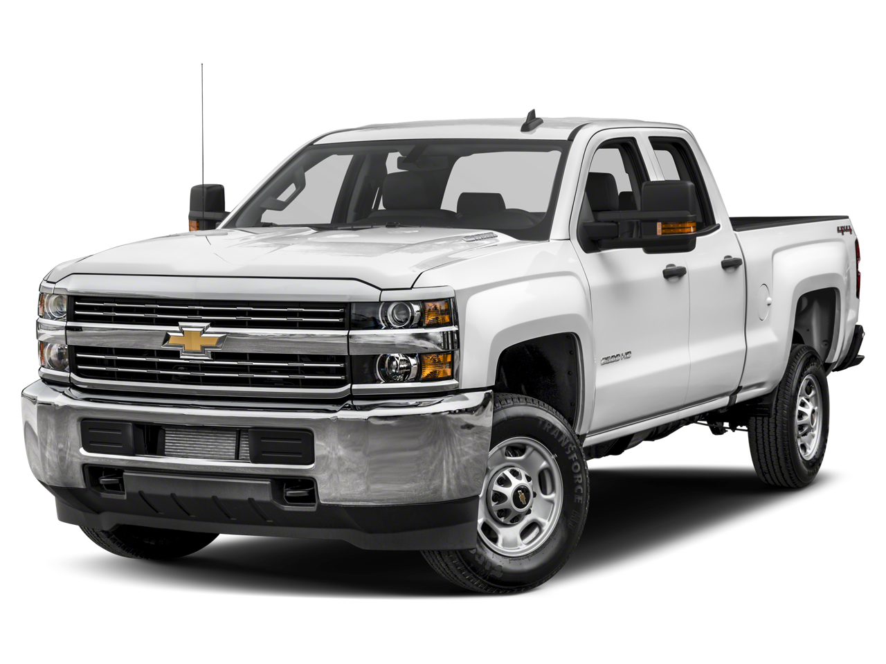 2015 Chevrolet Silverado 2500 HD Work Truck in Summit White — front three-quarter view