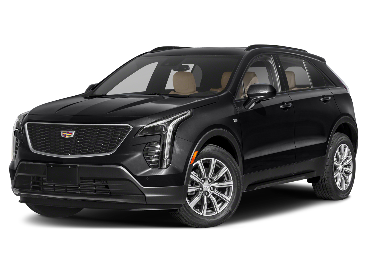 2019 Cadillac XT4 FWD Sport in Crystal White Tricoat — front three-quarter view